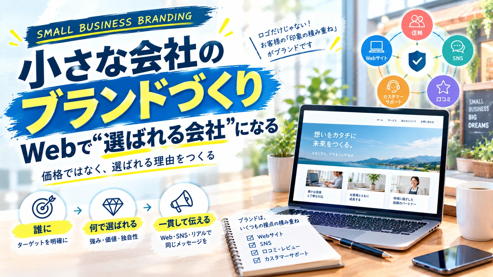 小さな会社のブランドづくり｜Webで「選ばれる会社」になるための基本